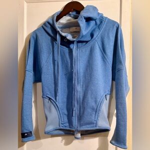 Adidas Stella McCartney Light Blue Hoodie with Drawstring